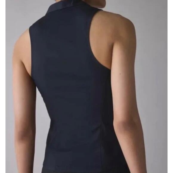 NWT Urban Outfitters Party Girl Button Down‎ Sleeveless Shirt Black, Sz S - Picture 4 of 6